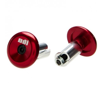 Koncovky řidítek ODI Aluminium End Plugs - červené