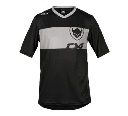 Dres TSG Waft Jersey krátký rukáv black grey, L