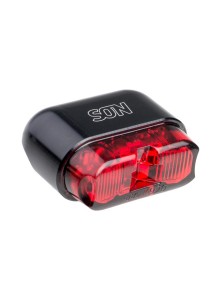 Zadní světlo SON Rear Light rack tube mount, black / red