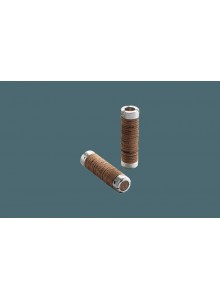 Gripy BROOKS Plump Leather grips - hnědá