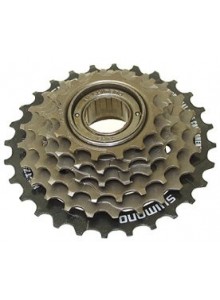 6-kolo SHIMANO MF-TZ500 14-28 zubů, hnědé/černé