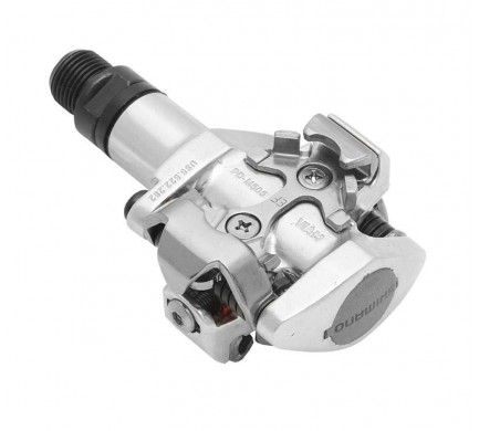 Pedály SHIMANO SPD PD-M505S stříbrné s kufry SM-SH51 v krabičce