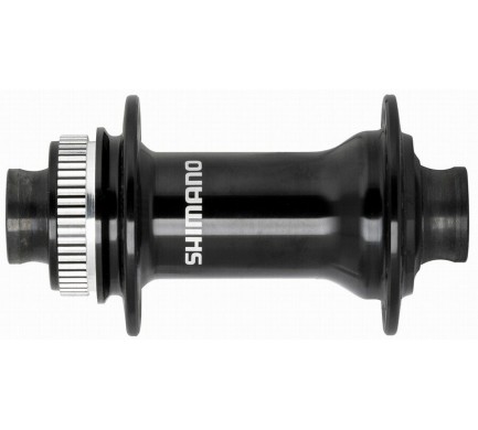 Náboj disc SHIMANO HB-MT410 32děr Center lock 15mm e-thru-axle 100mm přední černý