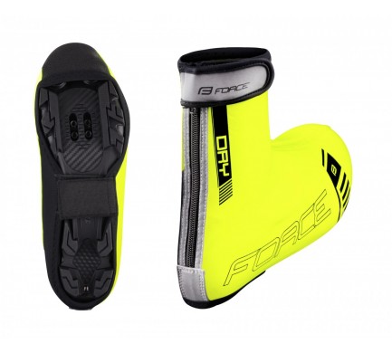 Návleky treter FORCE PU DRY, fluo XXL