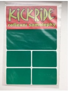 Samolepka KICKRIDE reflexní zelená