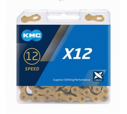 Řetěz KMC X-12 gold 126 článků box