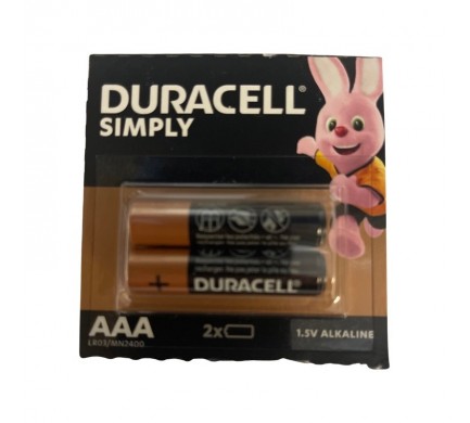 Baterie mikrotužková AAA LR03 Alkalika Duracell blistr 2 ks