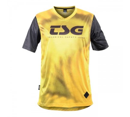 Dres TSG Waft Jersey krátký rukáv ochre black, M