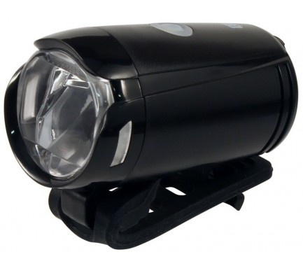 Světlo přední diodové UN-200 1 x Cree LED, 25 Lux, USB, černé