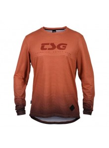 Dres TSG Grip jersey dlouhý rukáv Desert red, M