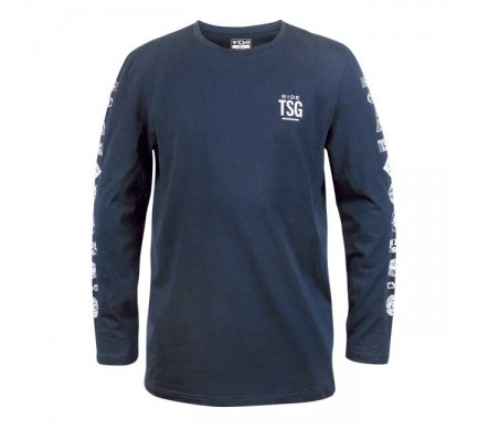 Tričko TSG Logo sleeve dlouhý rukáv Midnight blue, L