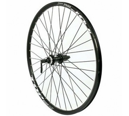 Výplet 584/27," zadní, ráfek dvoustěnný černý disc, náboj Shimano C/L kazeta 8-11 sp RU 36