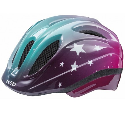 Přilba KED Meggy II Trend S stars pink aqua 46-51 cm