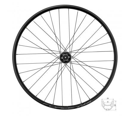 Kolo zadní FORCE XC DISC 622x19 F804343-6d 32d