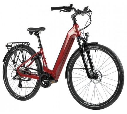 Mestský elektrobicykel Leader Fox SAGA dámsky 28", 2023-1, 20", červená