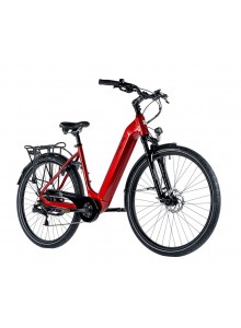 Mestský elektrobicykel Leader Fox NARA dámsky, 2023-1, 18", červená