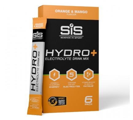 SIS Hydro + pack of 6 sacharid.nápoj orange/mango