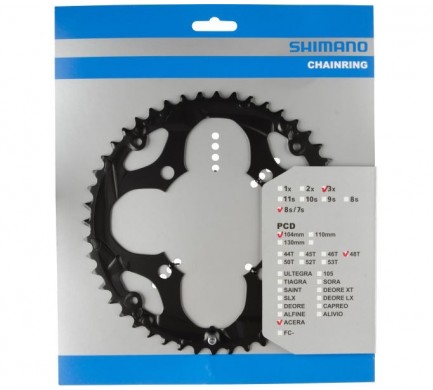 Prevodník Shimano Acera M361 Fe 48z čierny 3x7/8s