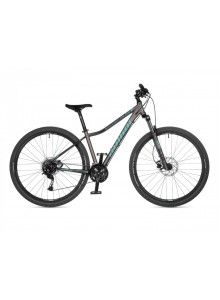 Dámsky MTB bicykel Author Solution 29" ASL 2023 16" strieborná-matná/zelená
