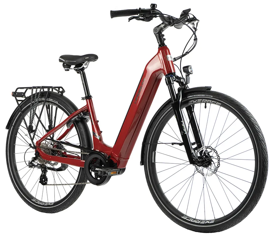 E-BIKE 28" SAGA CITY 16,5"-1, DARK RED SHINY (MODEST) KOLA NA PRODEJ