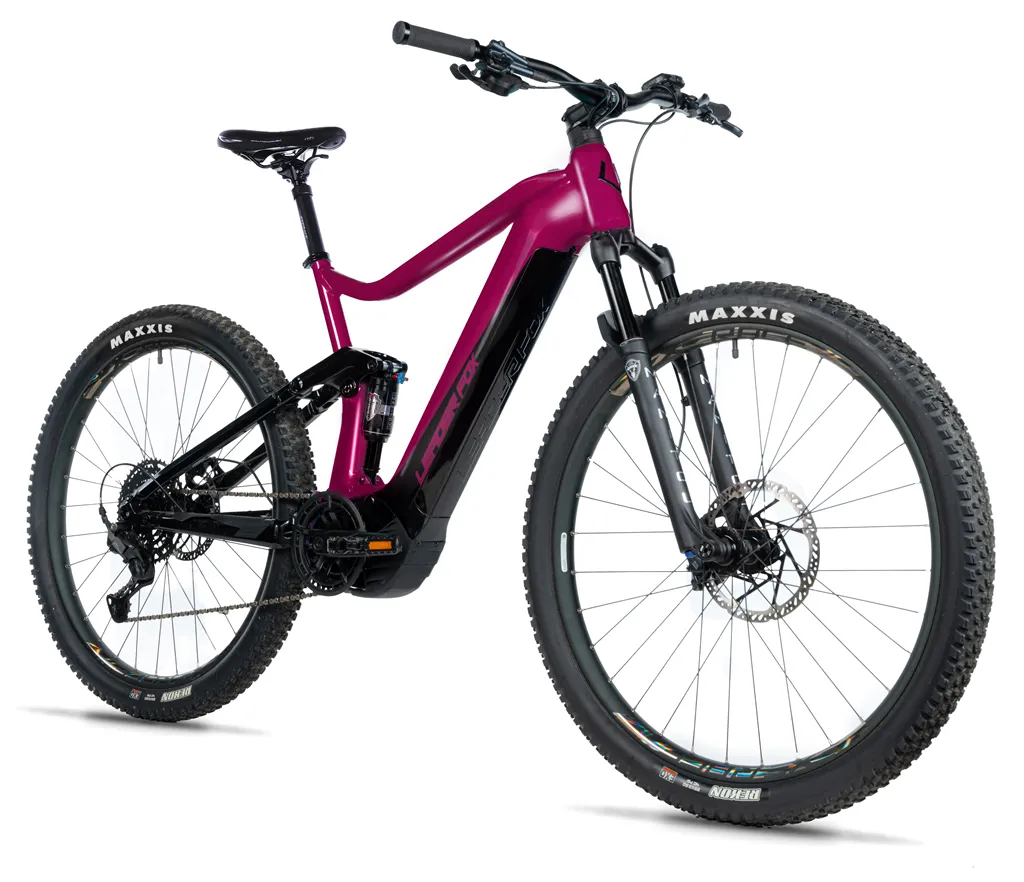 E-BIKE ARRAN FULL SUSP. 27,5", 17,5"-2, VIOLET SHINY (PANASONIC) KOLA NA PRODEJ